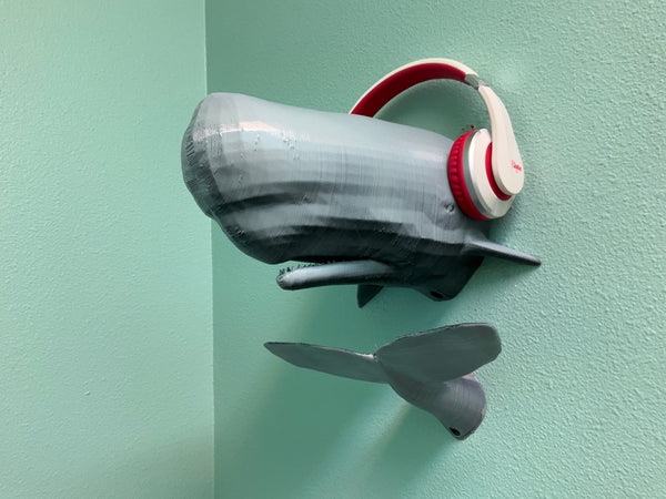 Sperm Whale Headphone Wall Hanger!